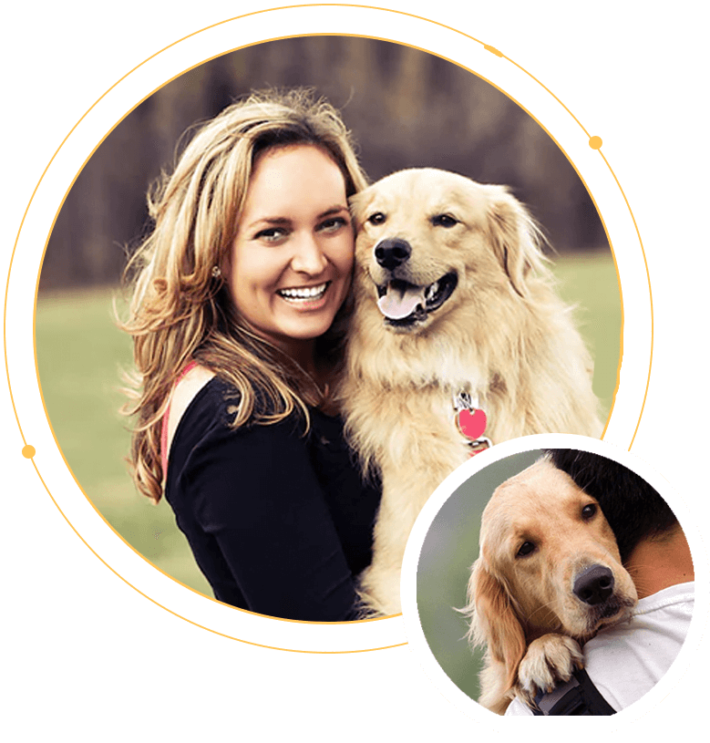 Glückliches Girl mit einem gesunden Hund - Mit einem Krankenschutz für Hunde von Barmenia bist du gut abgesichert