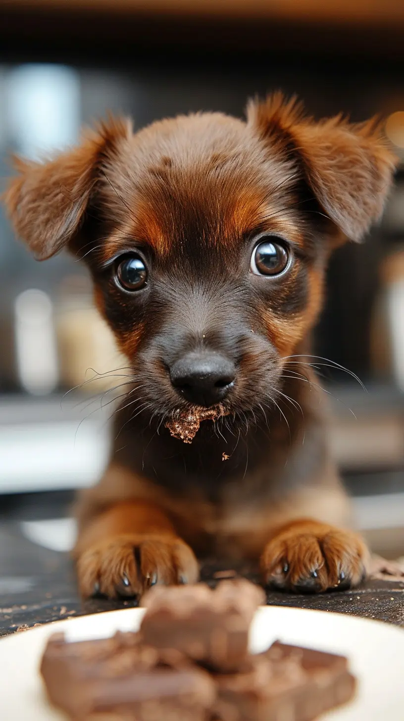 hund hat schockolade gefressen