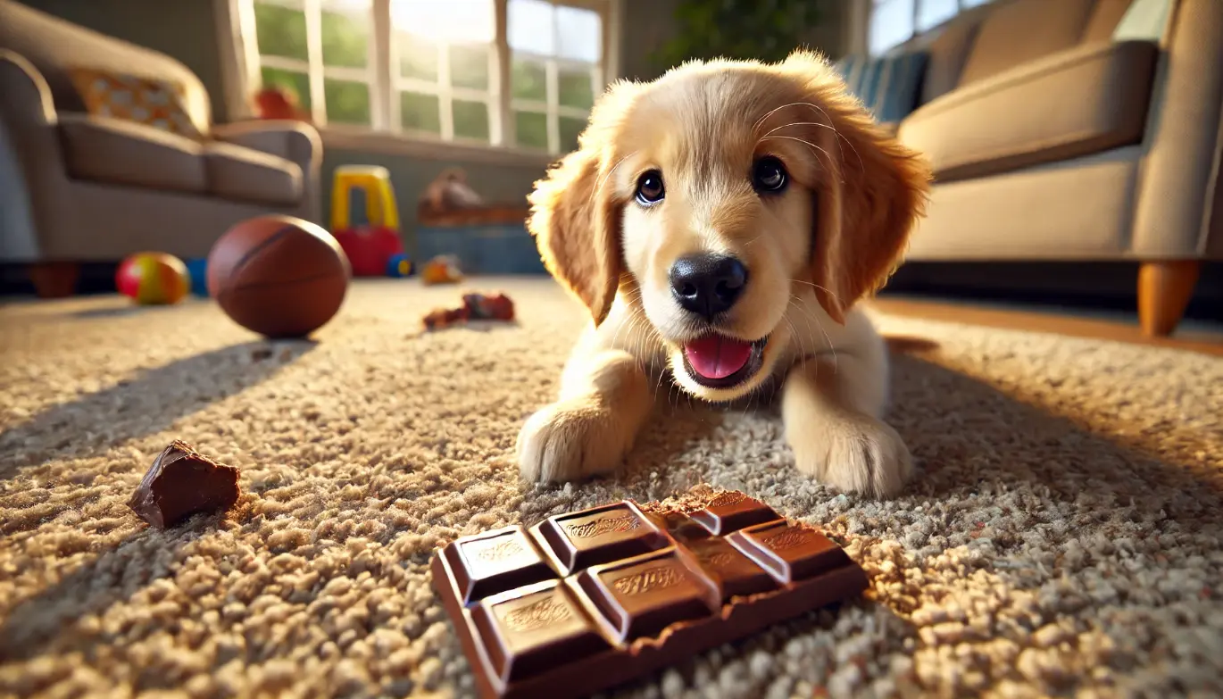 hund hat schokolade gegessen
