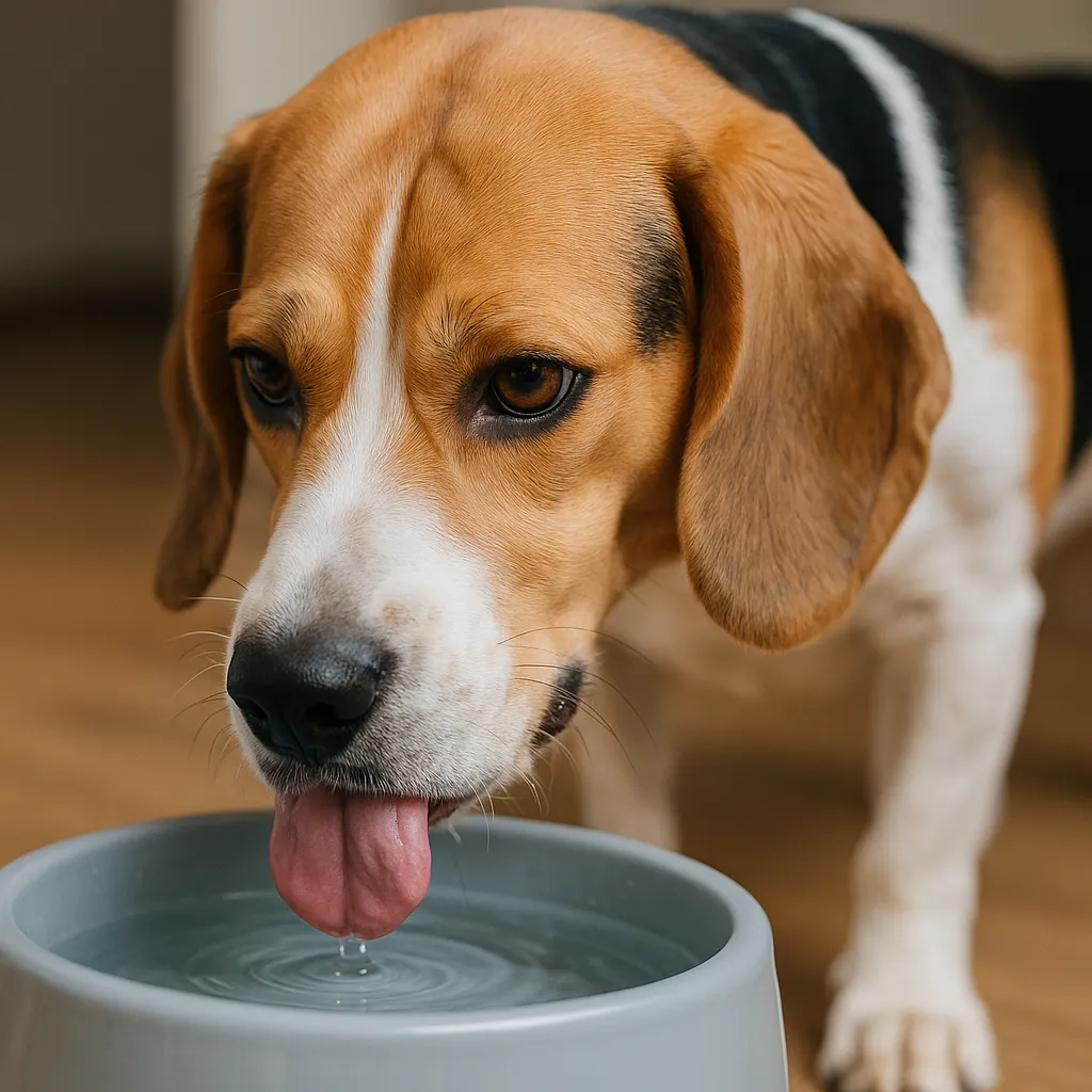 Hund trinkt zu viel