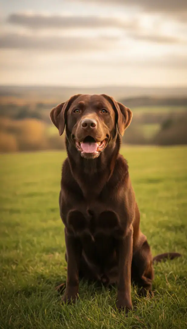 brauner labrador mit offenem Mund hundekrankenversicherung labrador