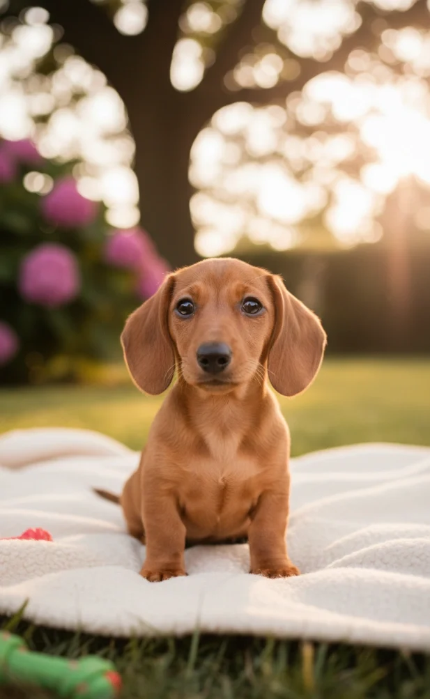 Junger Dackel-Welpe hundekrankenversicherung